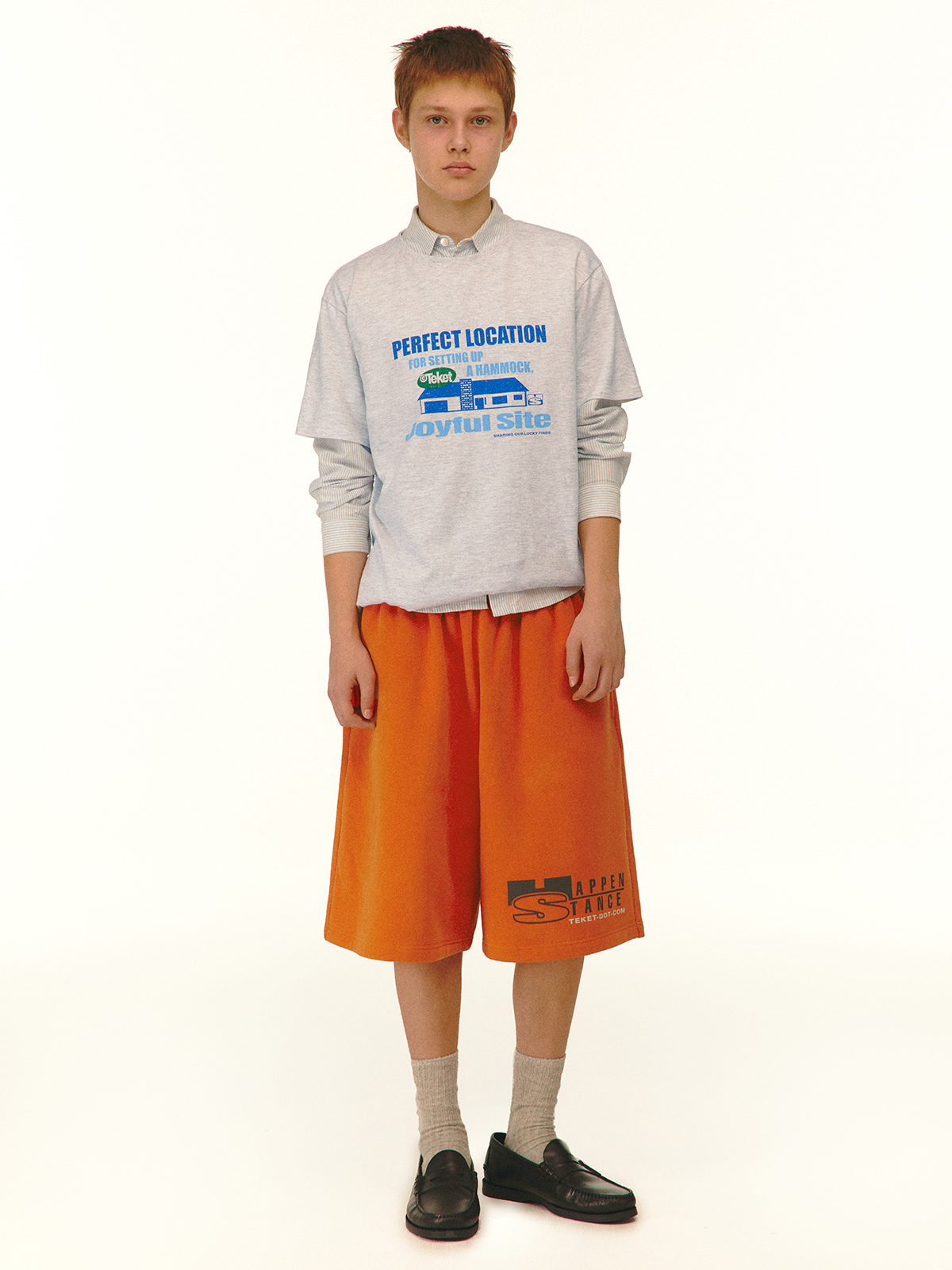 [teket] / ☆ 25SS Joyful Tee / Melange Gray Joyful Tee Melange Gray - teket