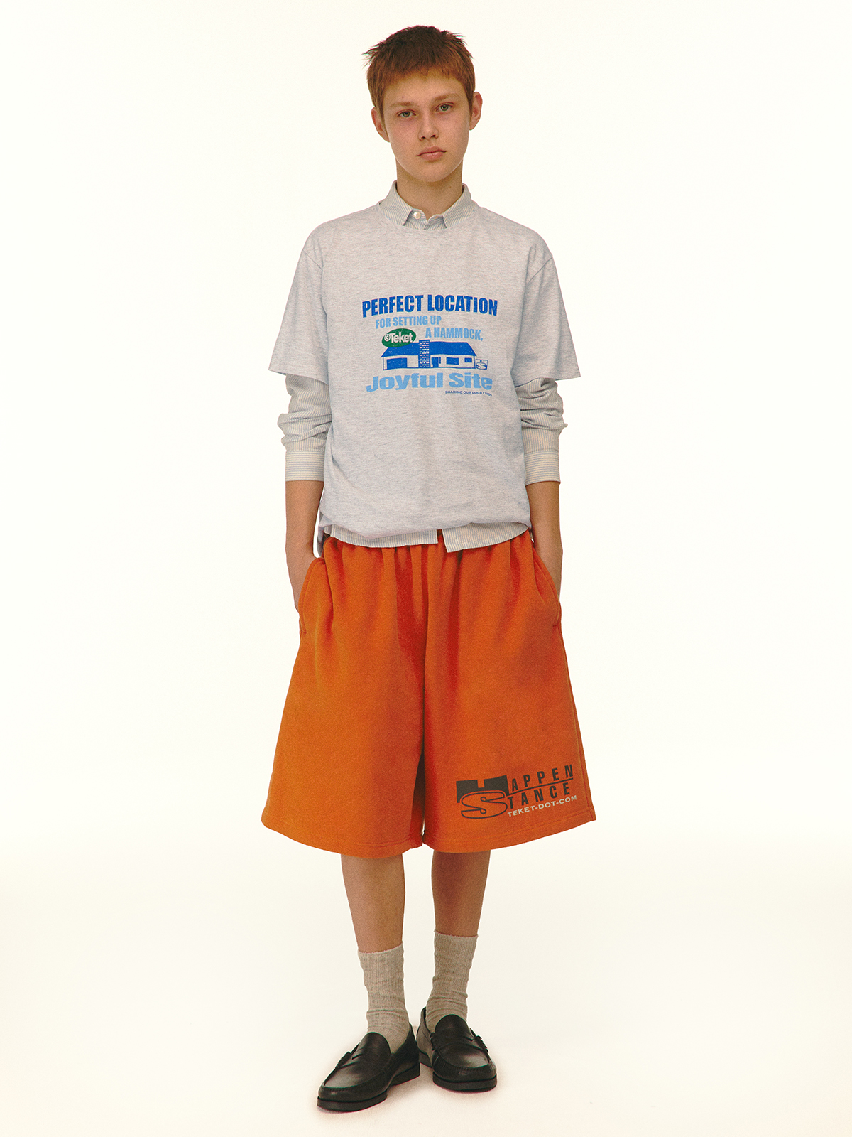 Joyful Tee Melange Gray - teket