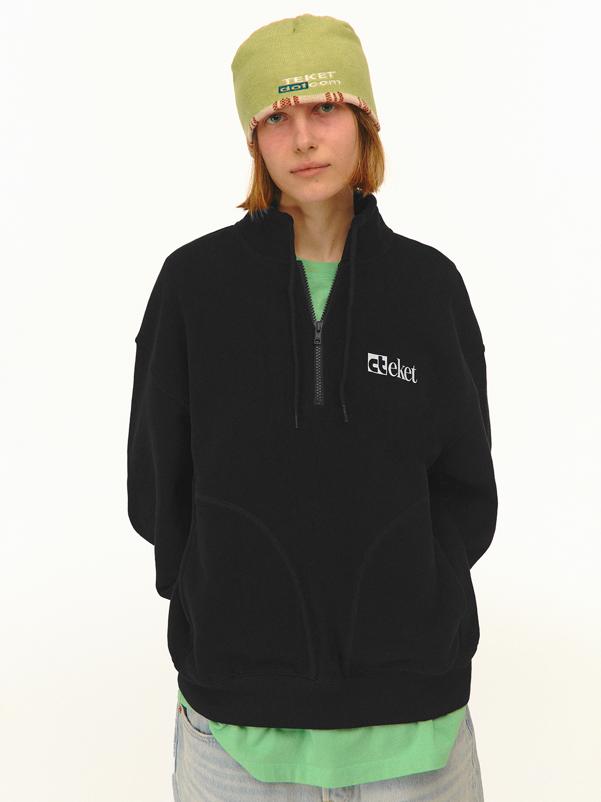スウェット・トレーナー teket TEK Half Zip-Up Sweatshirt 5FT1437 teket TEK Half Zip-Up Sweatshirt 5FT1437 (teket/スウェット