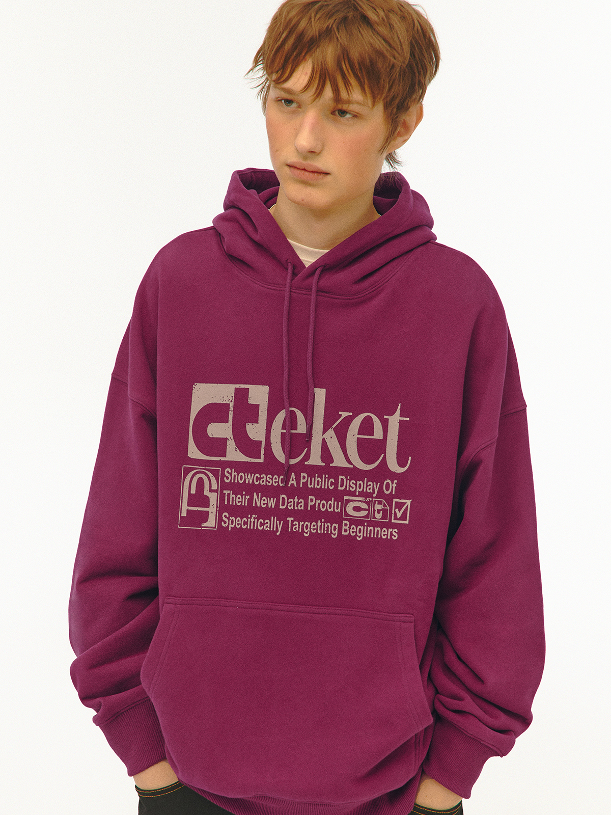 [teket] / ☆ 25SS Plan Hoodie / Magenta Plan Hoodie Magenta - teket