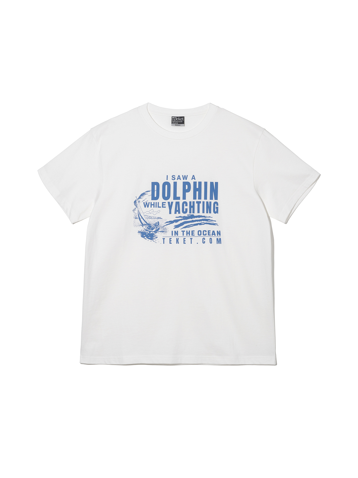◆teket◆ Dolphin Friends Tee Khaki TK2514TSST05KHA Dolphin Friends Tee Khaki - teket