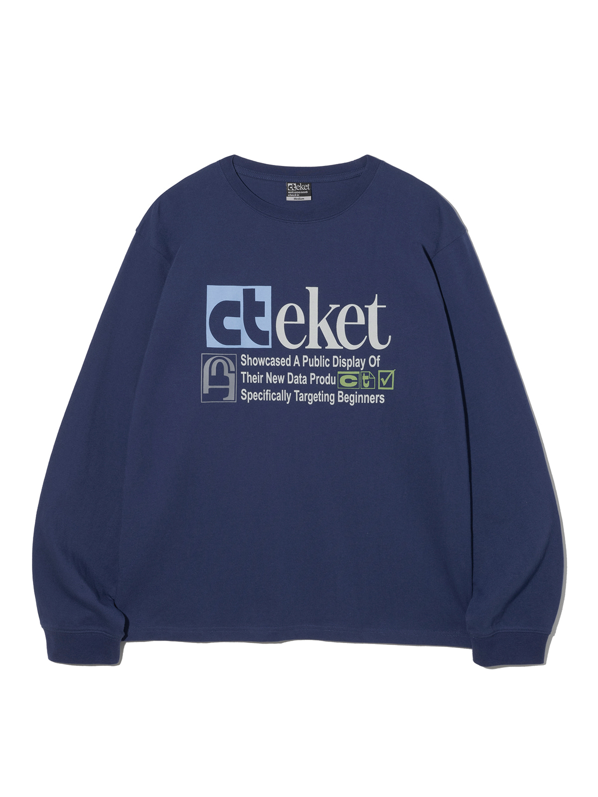 [teket] Plan L/S Tee ★4COLOR★ Plan L/S Tee Navy - teket