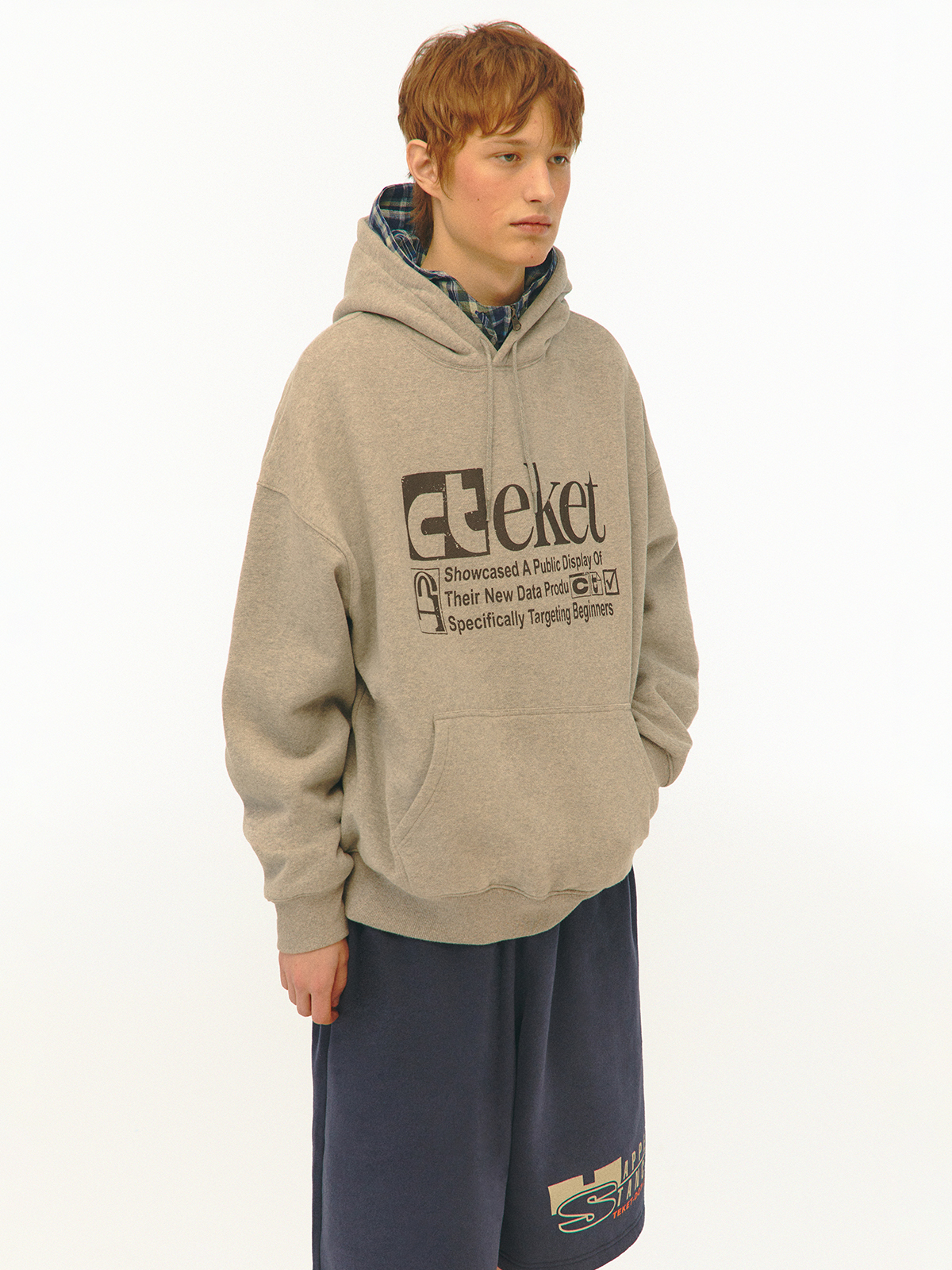 [teket] / ☆ 24FW Plan Zip-Up Hoodie / Melange Gray Plan Zip-Up Hoodie Melange Gray - teket