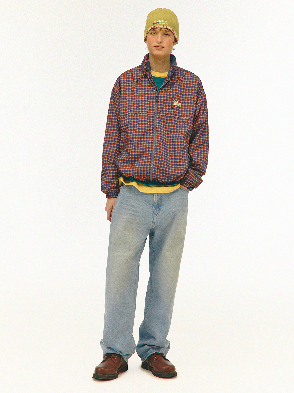 Symbol Check Wind Jacket Navy - teket