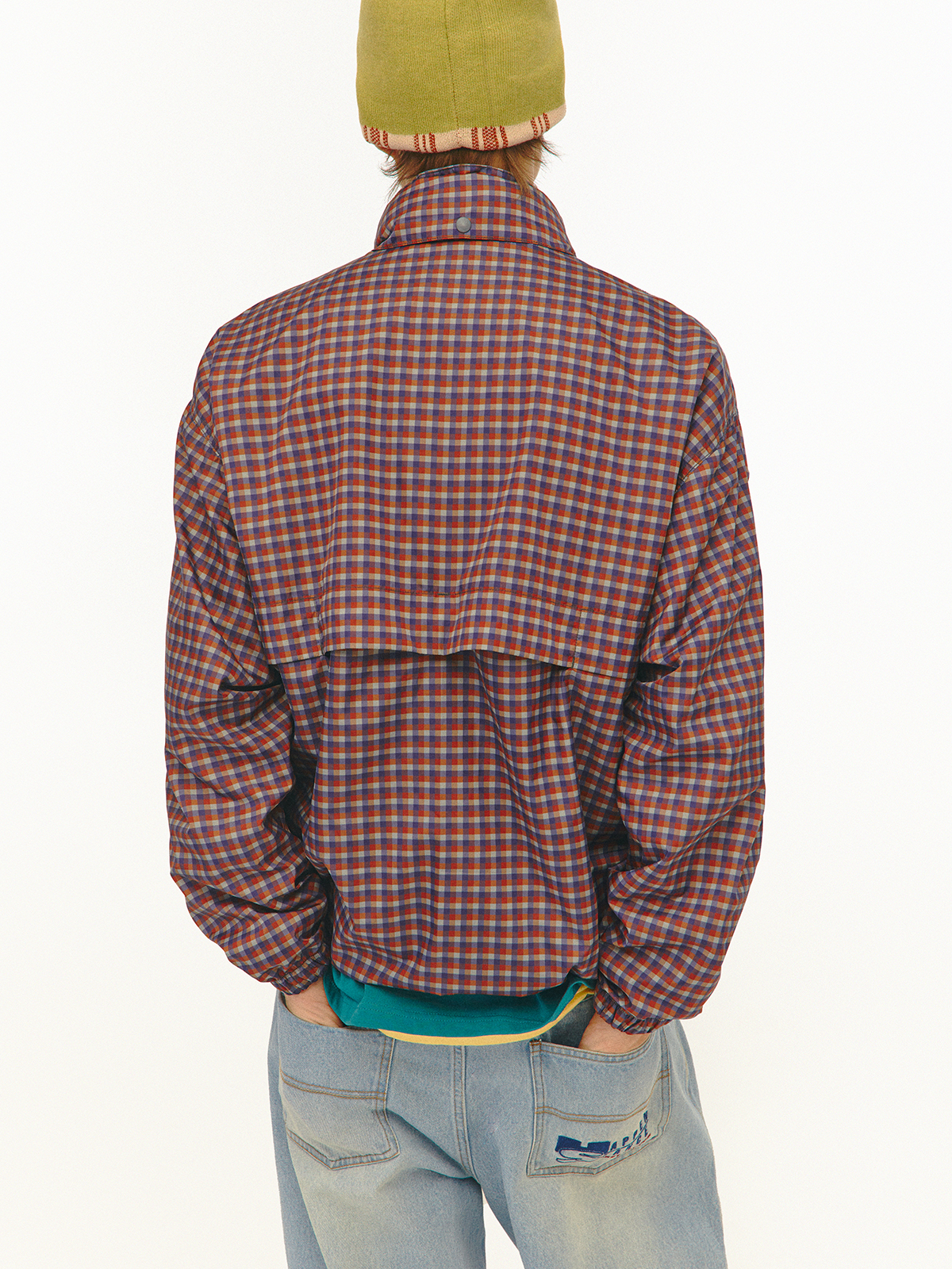 [teket] / ☆ 25SS Symbol Check Wind Jacket / Navy Symbol Check Wind Jacket Navy - teket