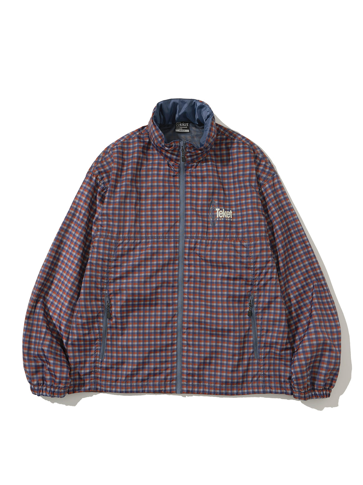 [teket] / ☆ 25SS Symbol Check Wind Jacket / Pink teket] / ☆ 25SS Symbol Check Wind Jacket / Pink