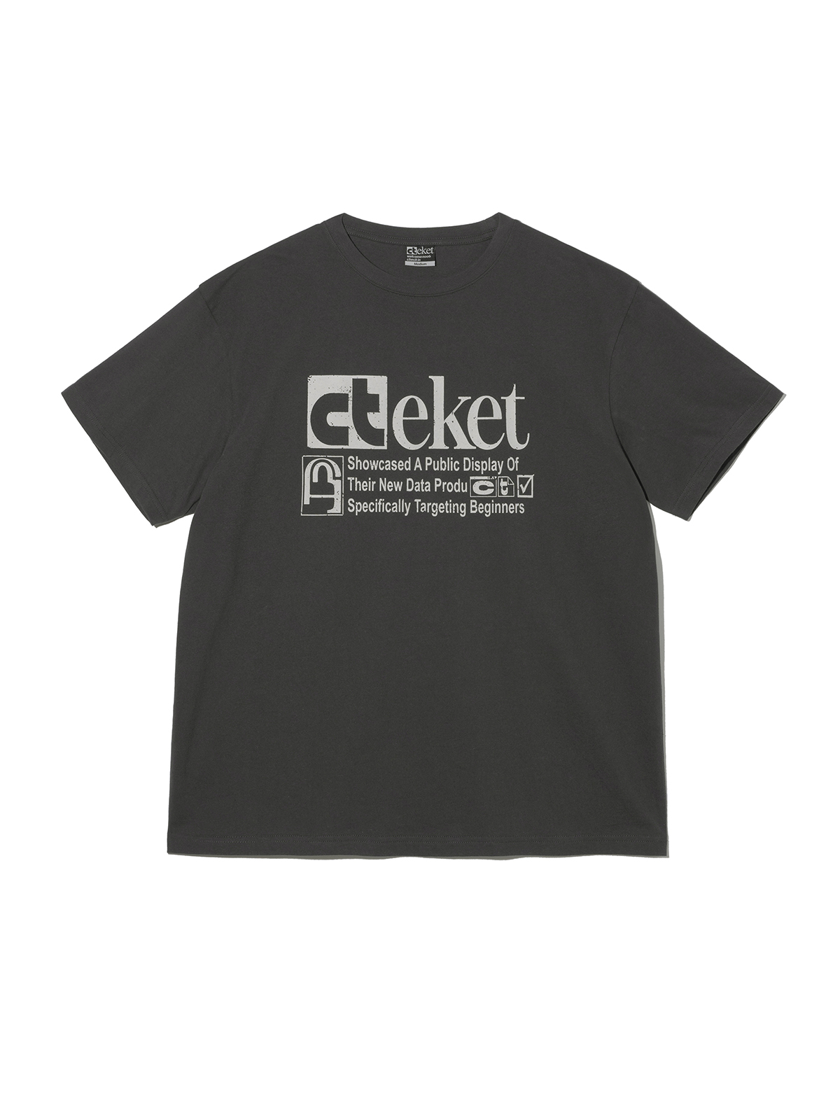 [teket] / ☆ 25SS Plan Tee / Charcoal Plan Tee Charcoal - teket