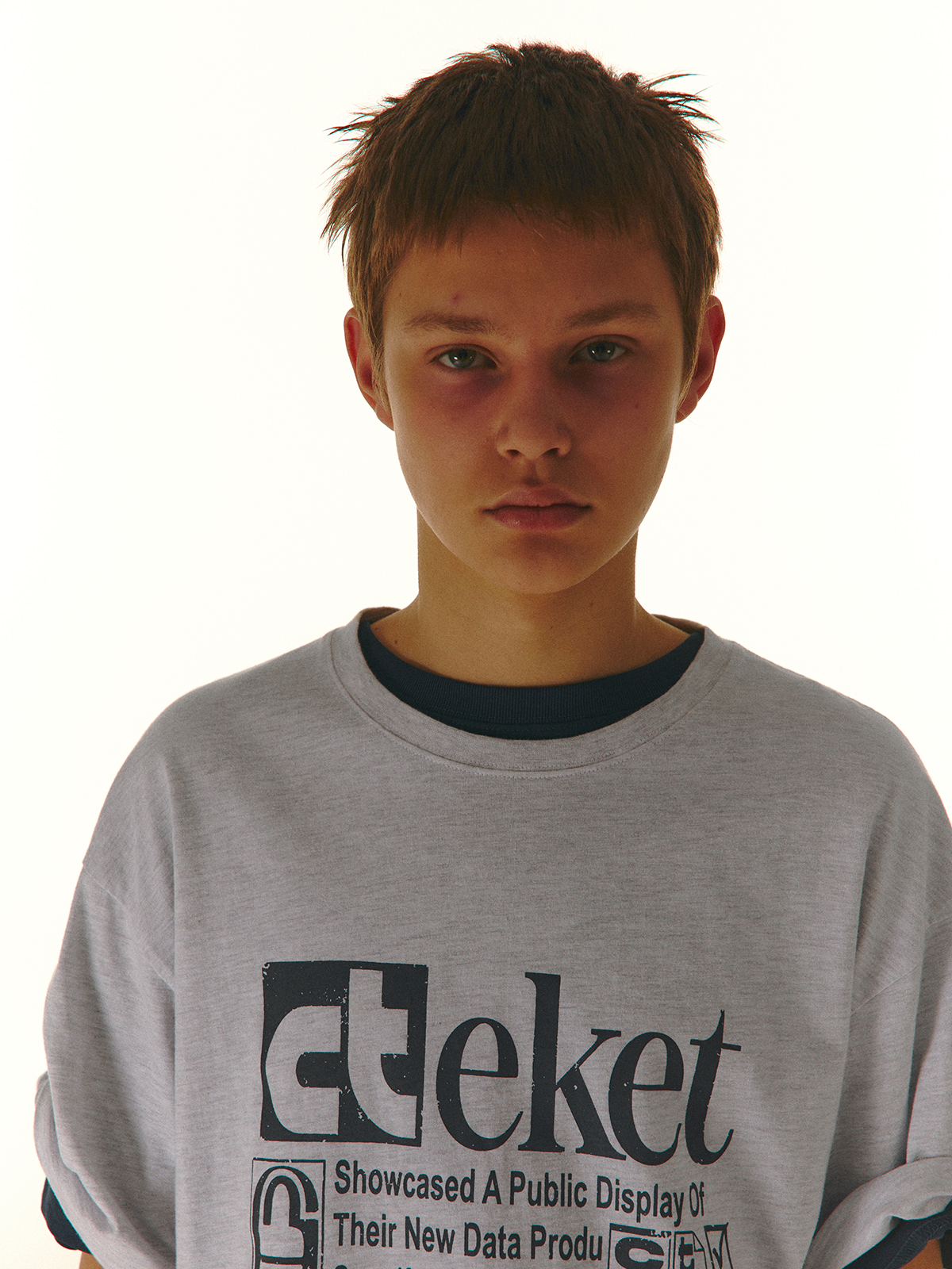 [teket] / ☆ 25SS Plan L/S Tee / Melange Gray Plan Tee Melange Gray - teket