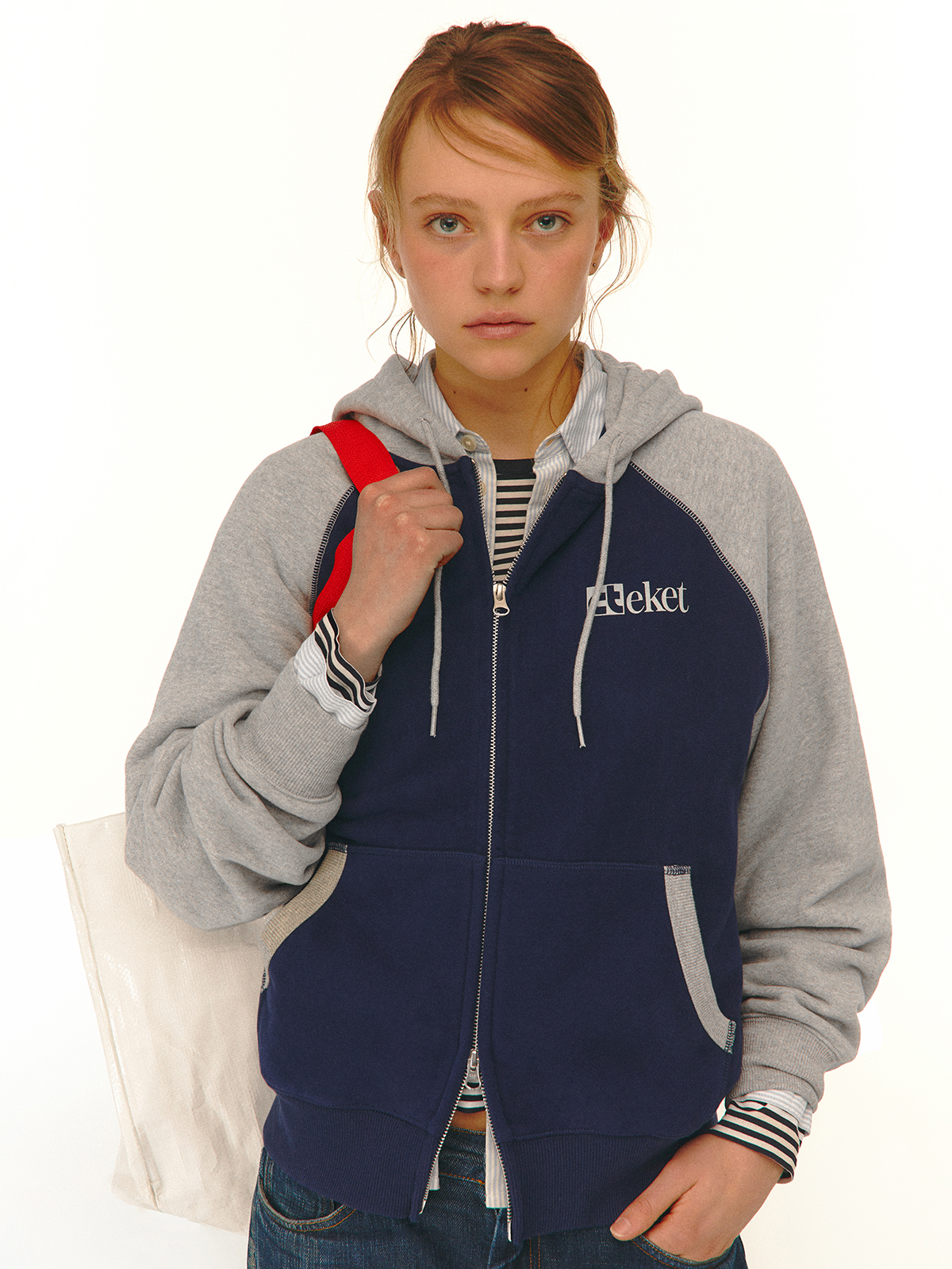 [teket] / ☆ 25SS Plan Zip-Up Hoodie / Navy Plan Zip-Up Hoodie Navy - teket
