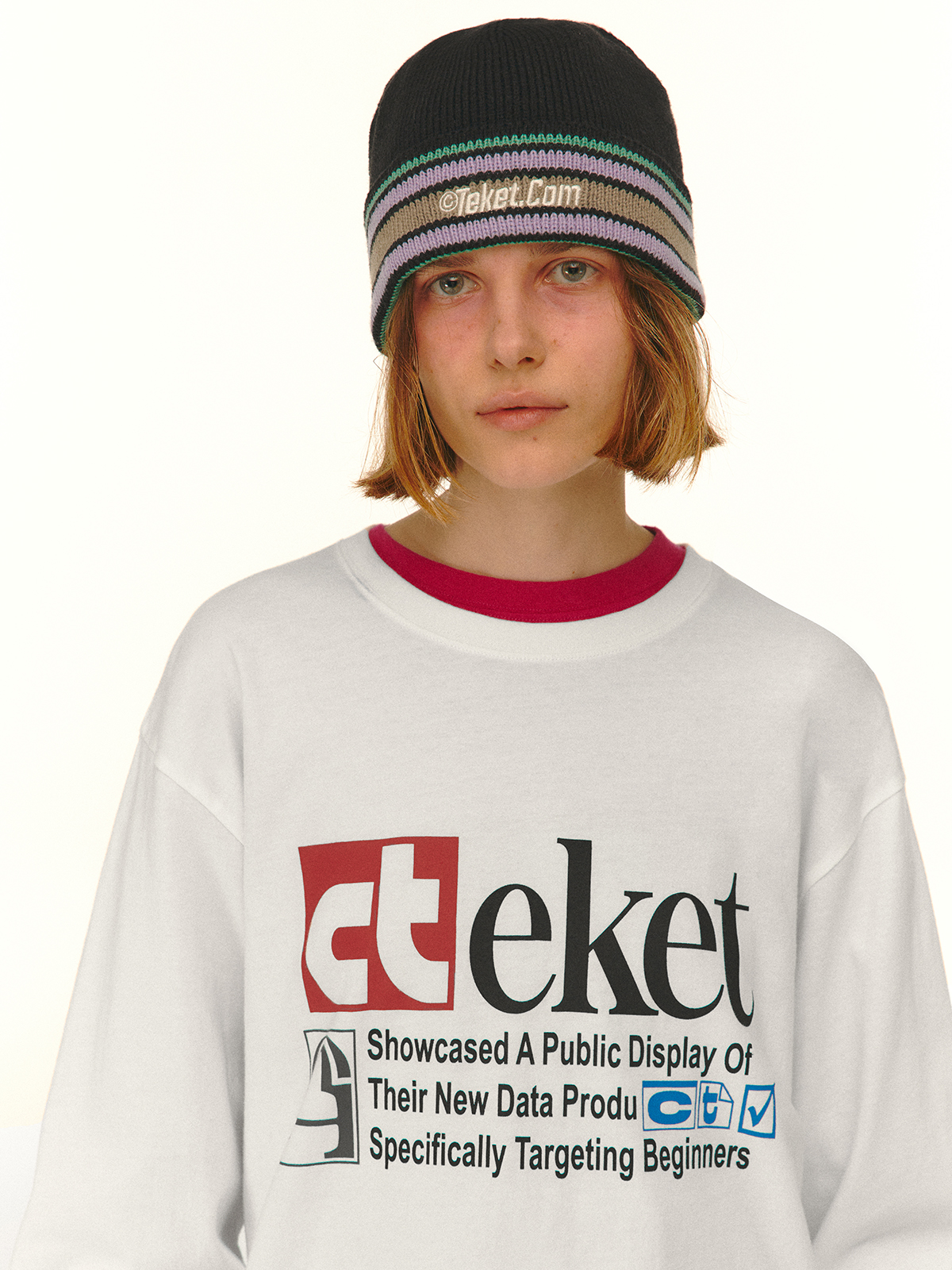 [teket] Plan L/S Tee ★4COLOR★ Plan L/S Tee White - teket