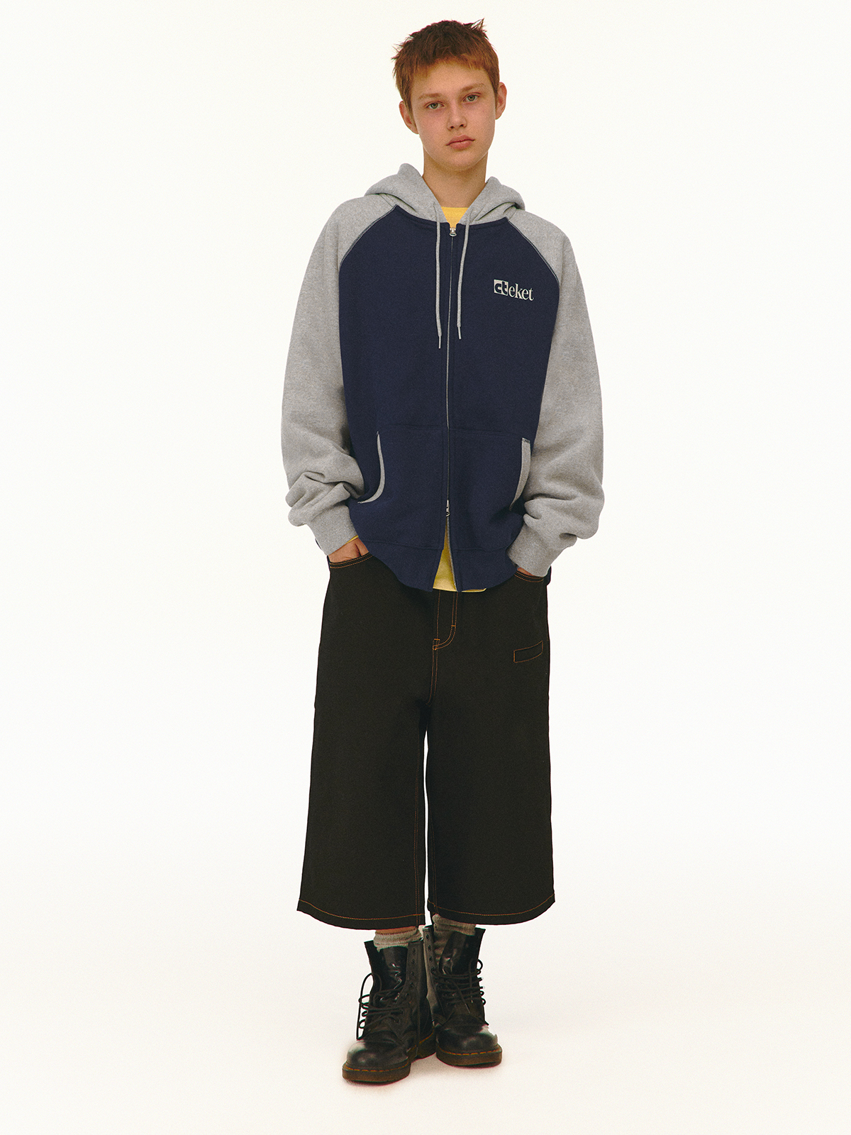 [teket] / ☆ 25SS Plan Zip-Up Hoodie / Navy Plan Zip-Up Hoodie Navy - teket