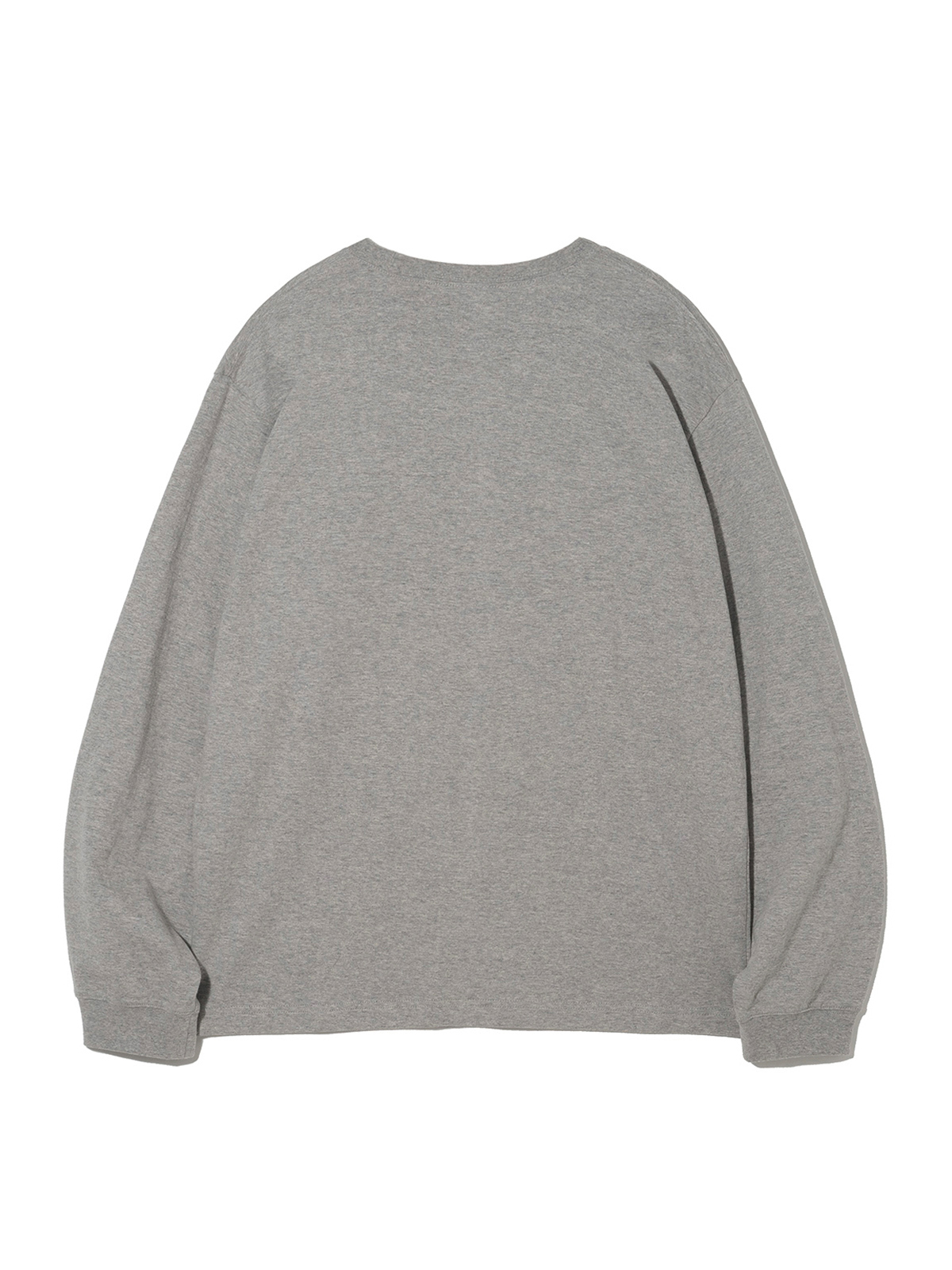 Plan L/S Tee Melange Gray - teket