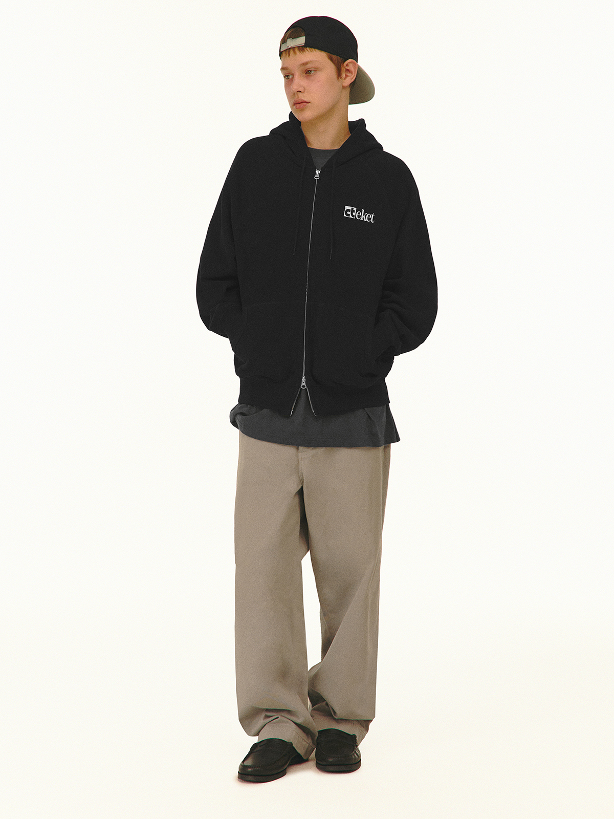 【TEKET】PLAN ZIP-UP HOODIE / BLACK Plan Zip-Up Hoodie Black - teket