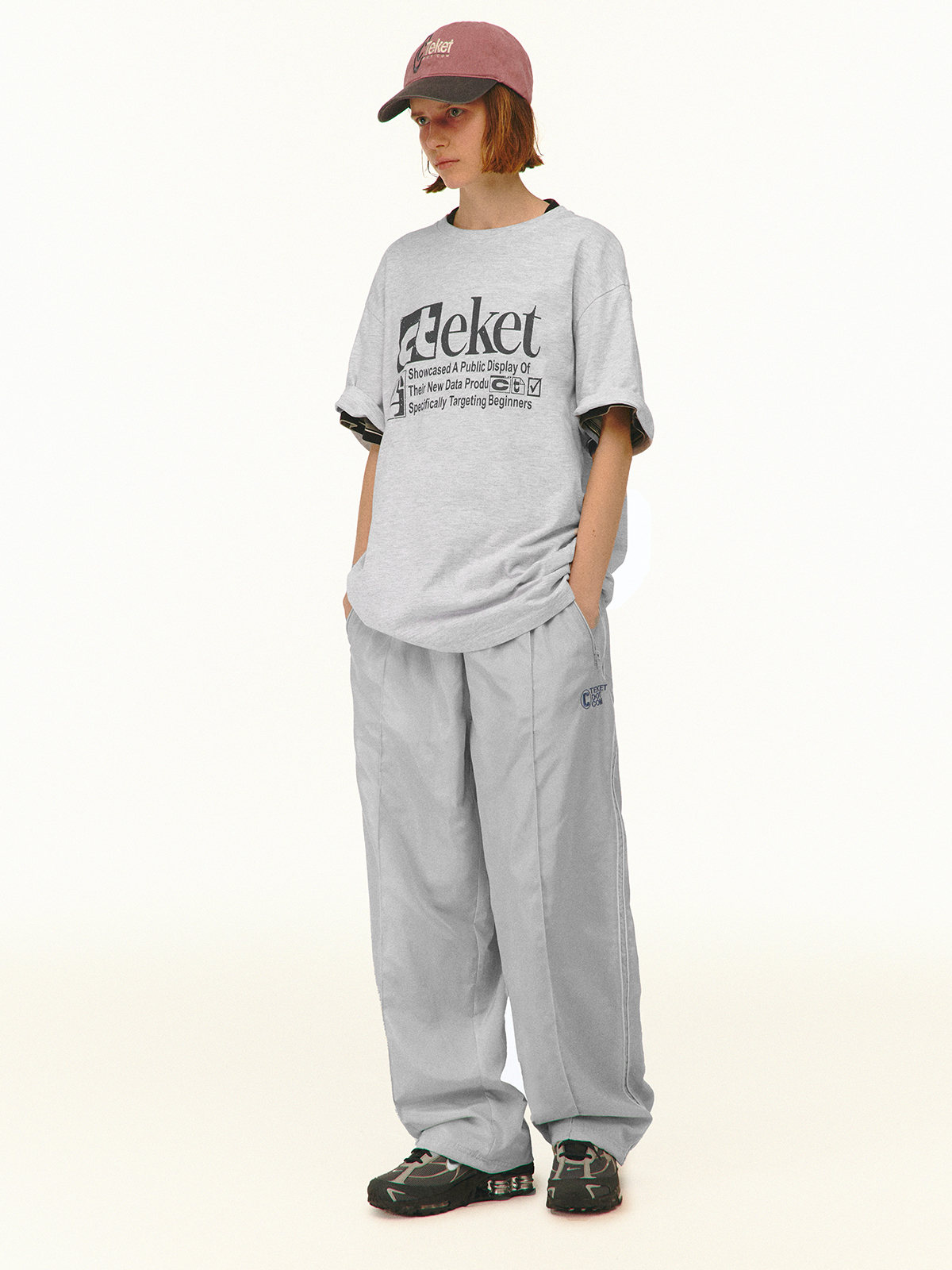 [teket] / ☆ 25SS Be Careful Tee / Melange Gray Plan Tee Melange Gray - teket