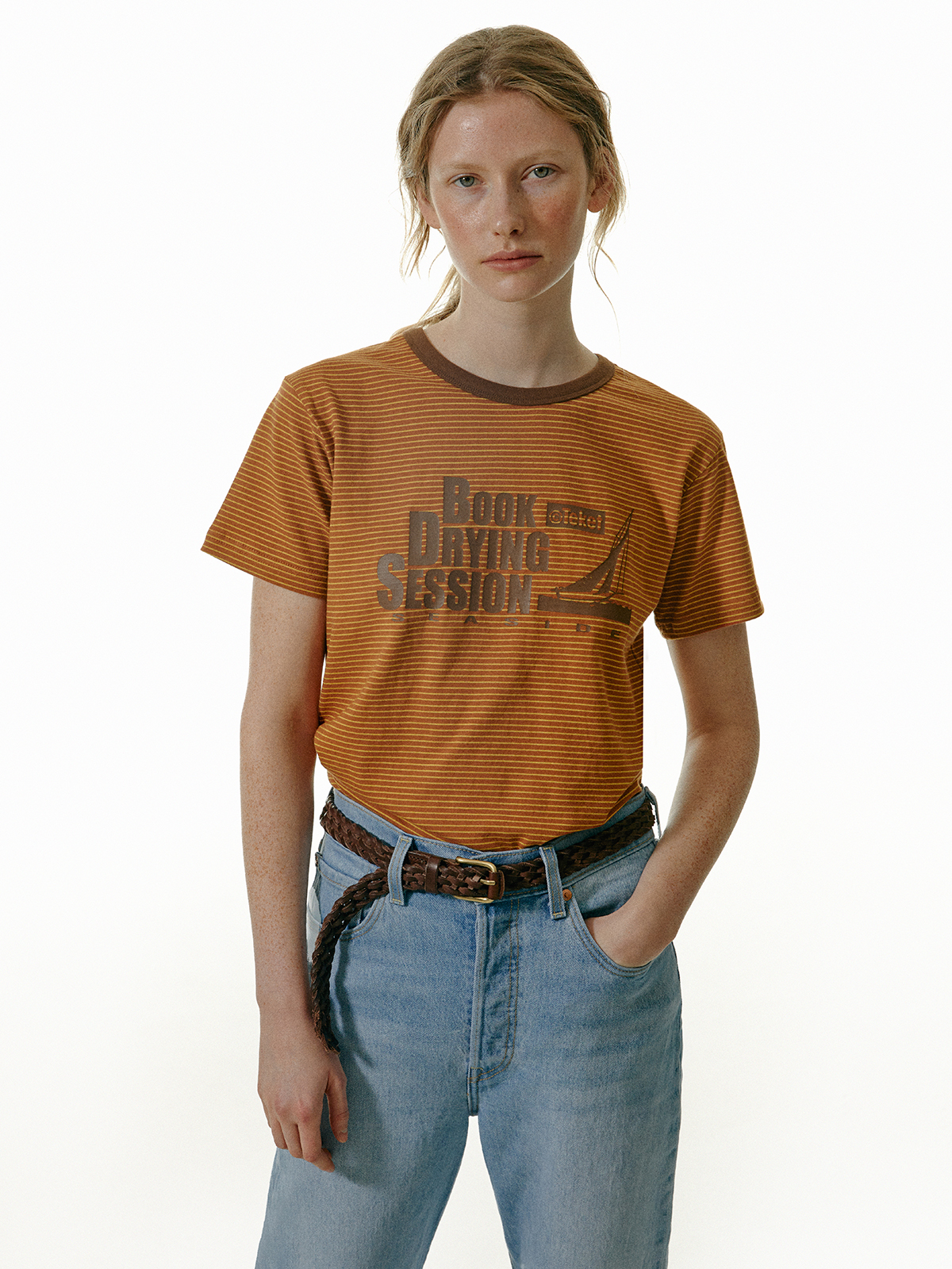 [teket] / ☆ 25SS Drying Stripe Tee / Olive Shop - Shop - teket