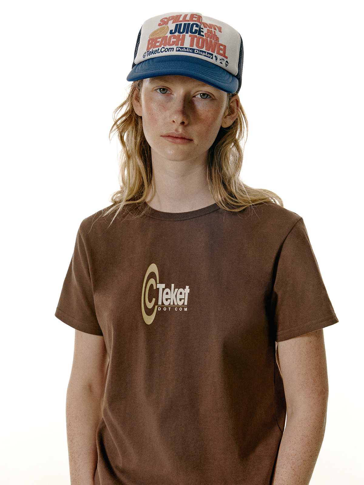 [teket] / ☆ 25SS Symbol Women Tee / Brown Symbol Women Tee Brown - teket