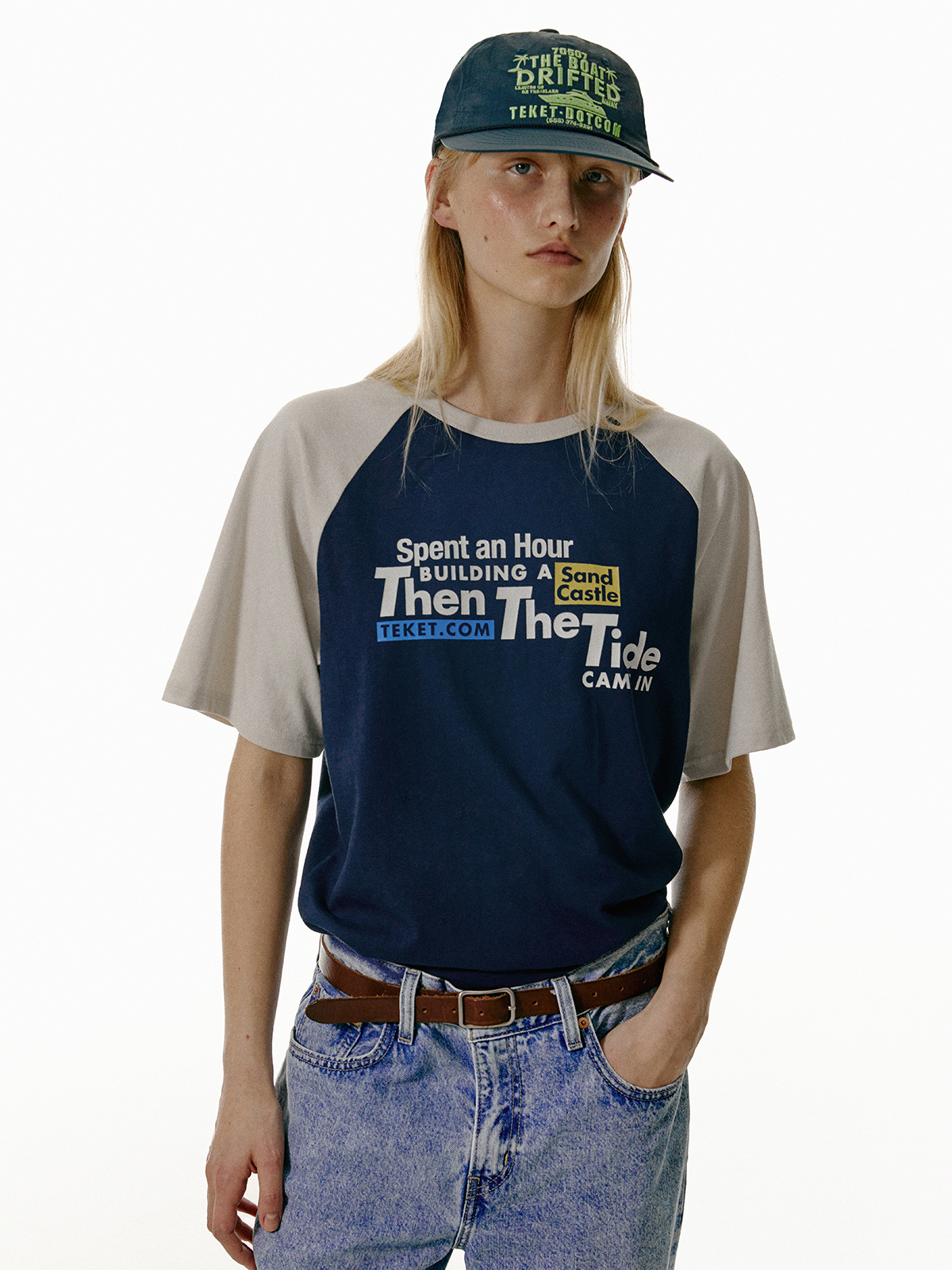 [teket] TTT Raglan Tee ★大人気★ TTT Raglan Tee Navy - teket