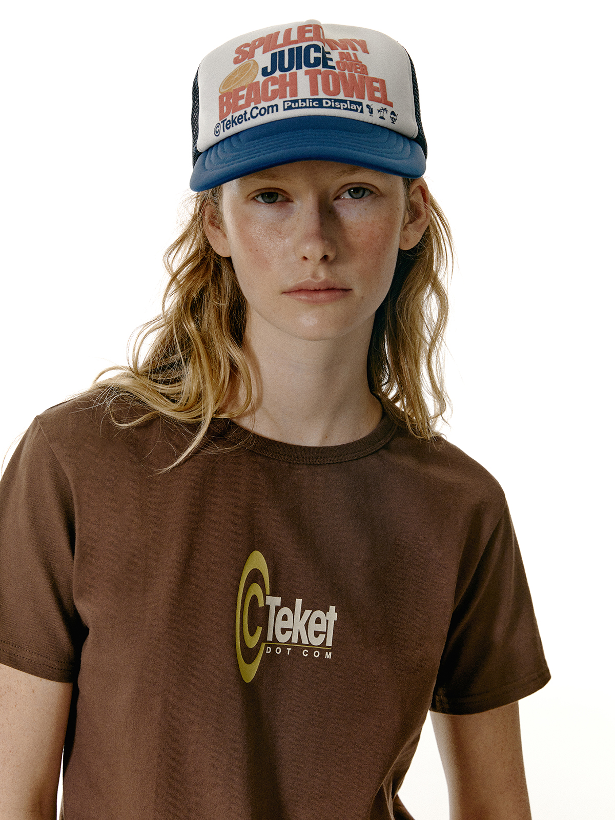 Be Careful Trucker Cap Navy - teket Be Careful Trucker Cap Navy - teket