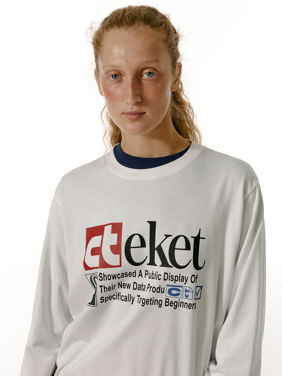 Plan L/S Tee White - teket Plan L/S Tee White - teket