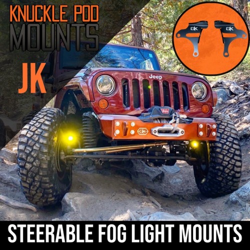 Gatekeeper Steerable Knuckle Pod Light Mounts Fits Dana 30/44 Axles