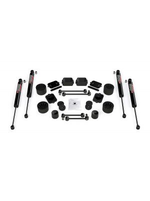 TeraFlex JL 4dr Sport Sahara: 2.5 in. Performance Spacer Lift Kit &amp; 9550 VSS Twin-Tube