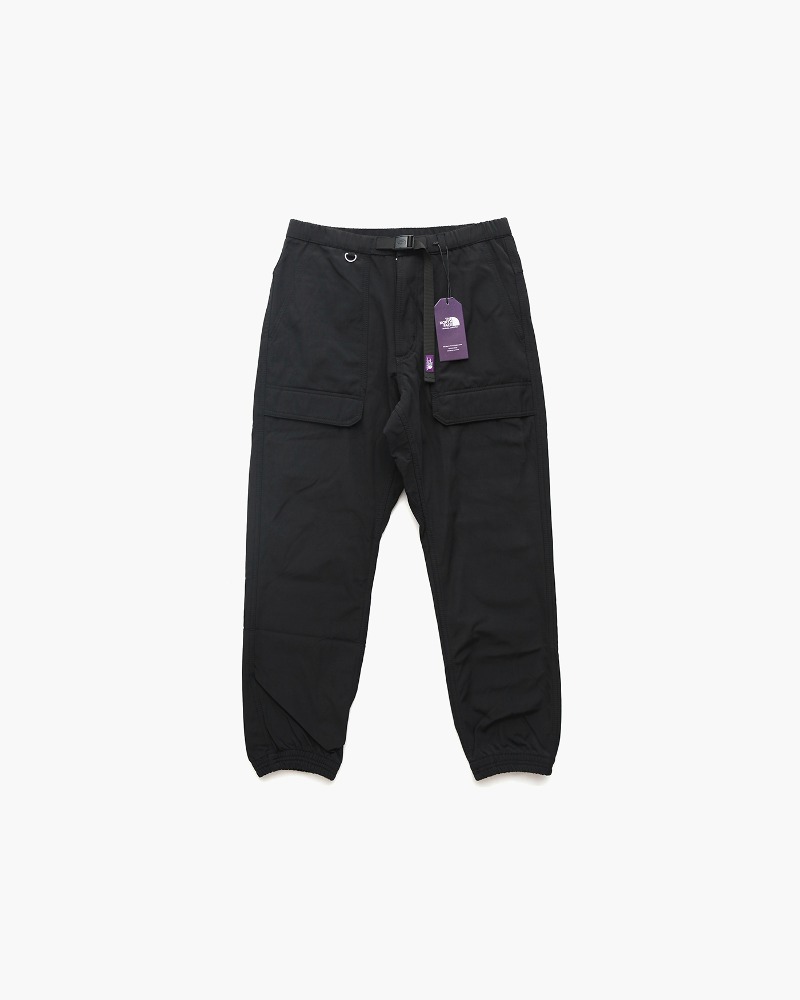 Purple Logo Heavy Cotton Napping Pants - Black