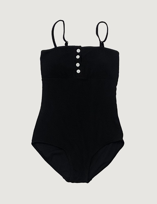 BUTTON MONOKINI -BLACK