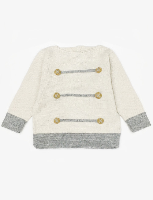 GREY GINGERSNAP SWEATER (last-4Y)