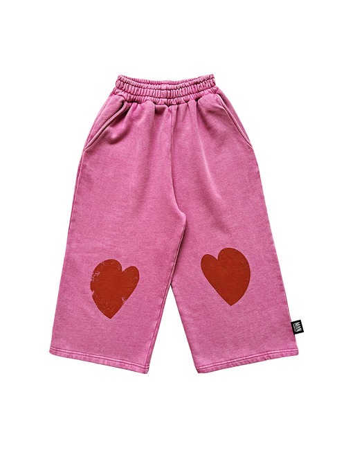 HEART Straight Leg Jogging Pants(last-13/15Y)