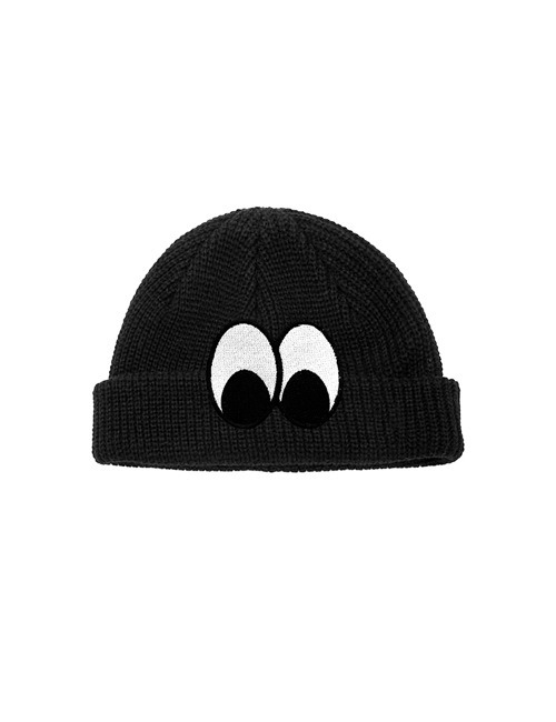 LOOKY LOOKY Wool Beanie - Black