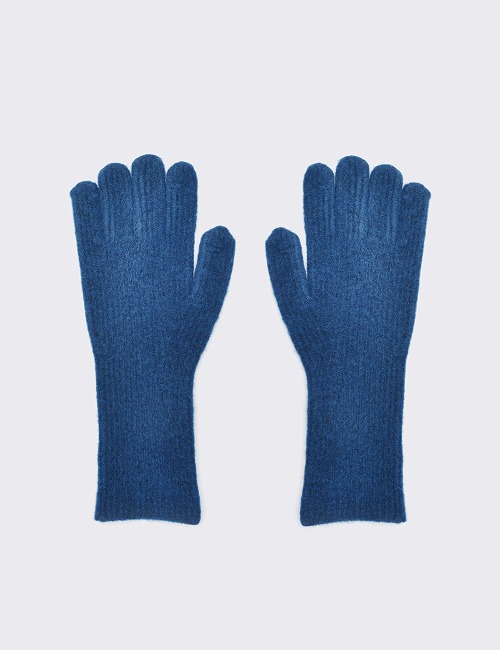 KNIT WINTER GLOVE-NAVY[13-ADULT]