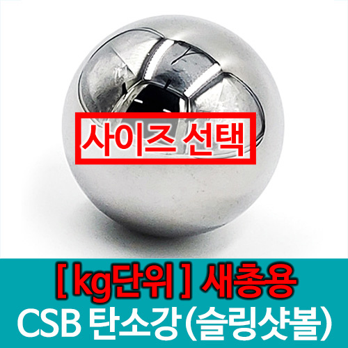 [KG단위]CSB 탄소강 새총 과학교구 쇠구슬 베어링볼 슬링샷 (6mm,7mm,9mm,10mm) 1kg 강구