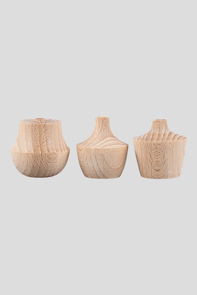 MINIATURE VASE SET - BEECH