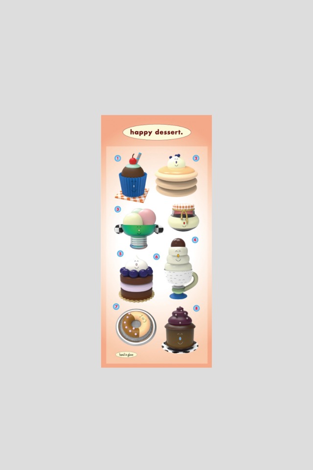 Dessert sticker