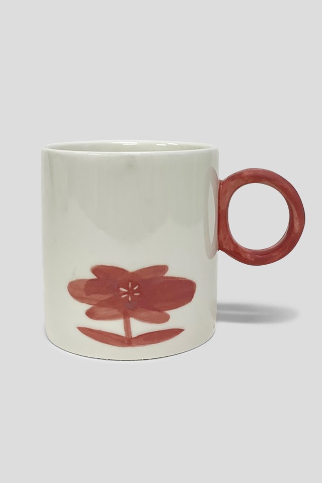 Flower Ring Mug pink