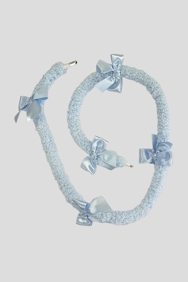 Fuzzy cable_Ribbon_Sky blue (Sky blue)