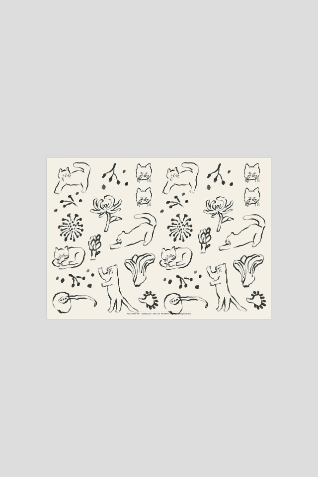 Cats Poster Wrapping paper