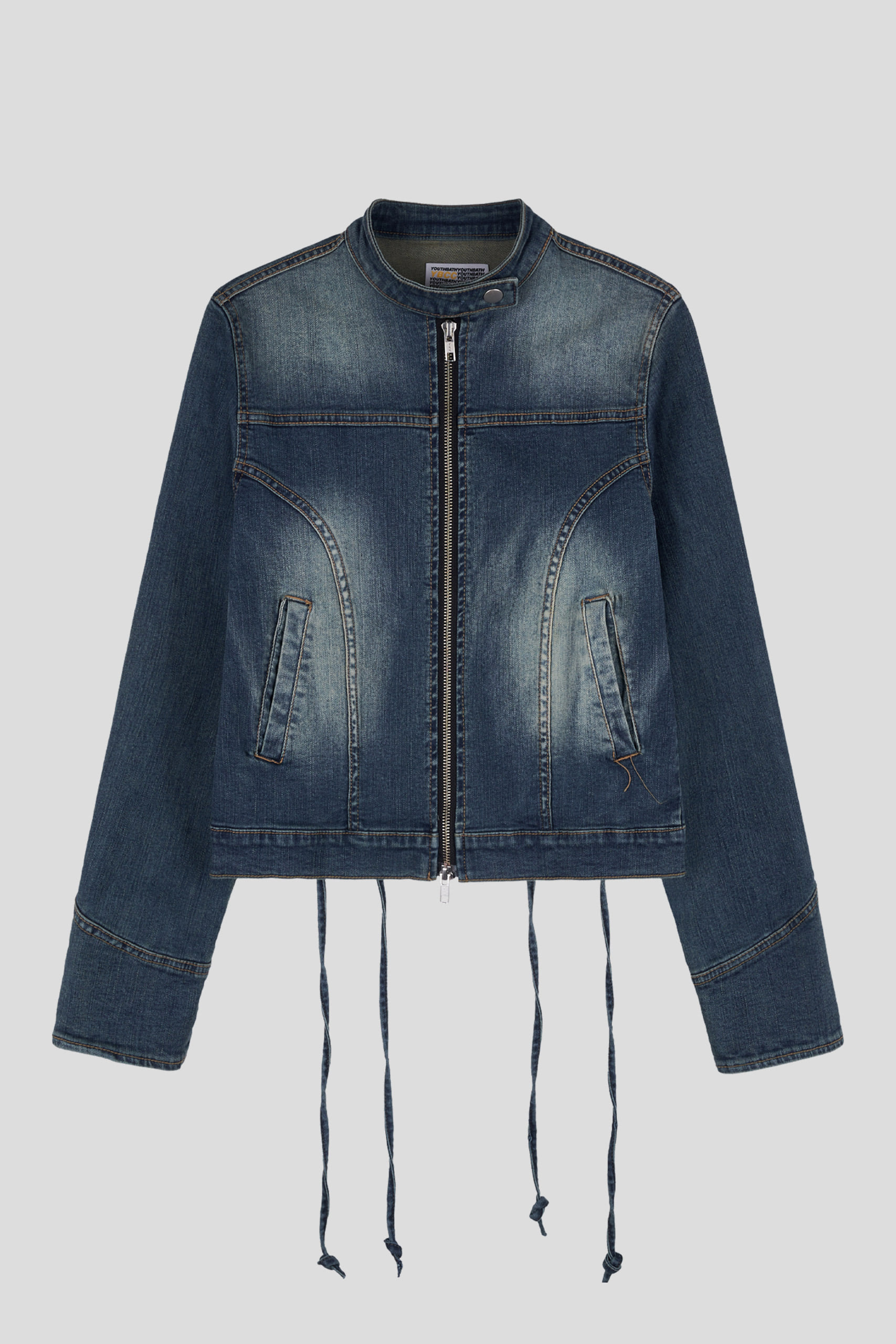 ★YOUTHBATH★BACK STRING DENIM JACKET★正規品/韓国直送料込 BACK STRING DENIM JACKET - BE(ATTITUDE) SHOP