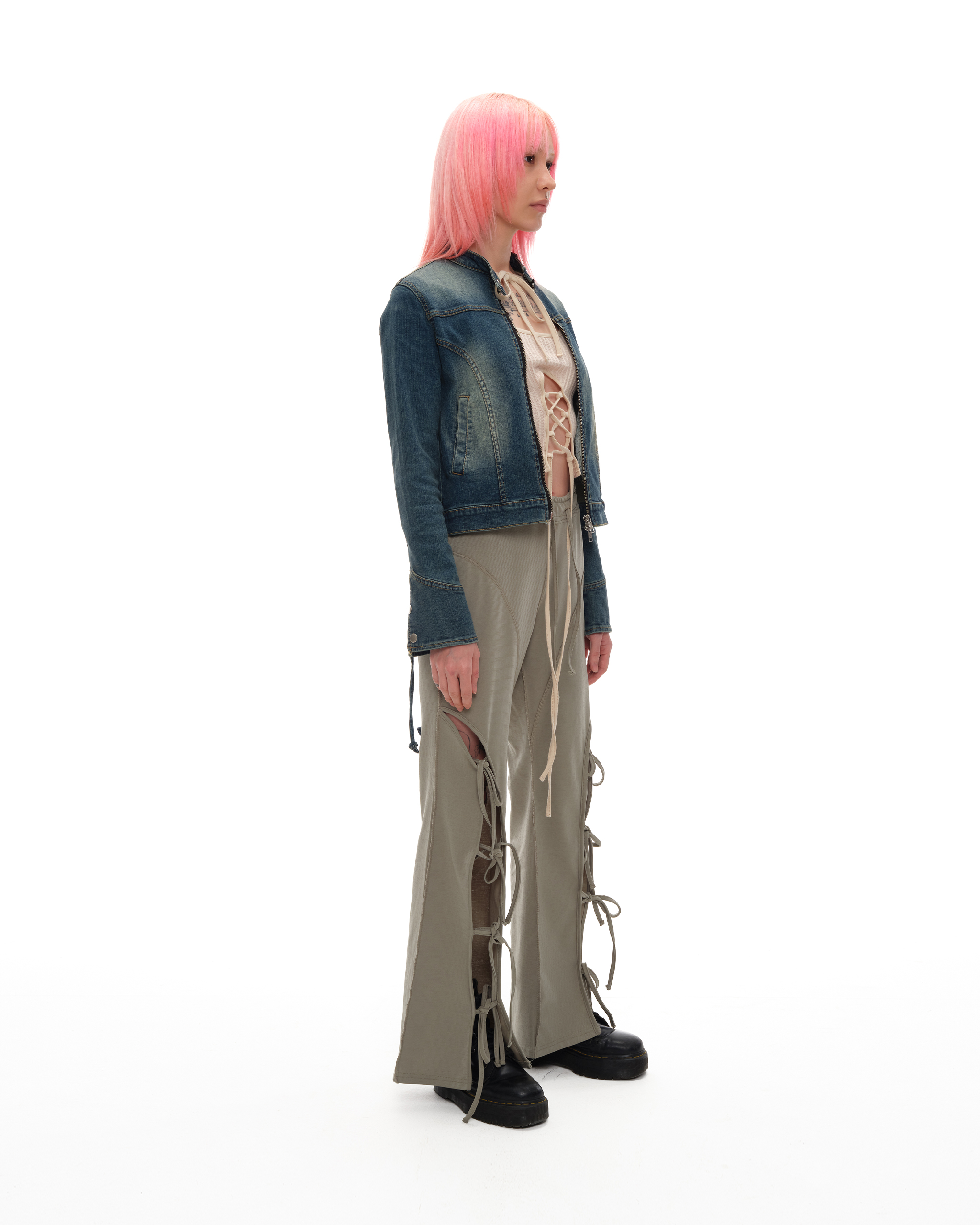 ★YOUTHBATH★BACK STRING DENIM JACKET★正規品/韓国直送料込 BACK STRING DENIM JACKET - BE(ATTITUDE) SHOP