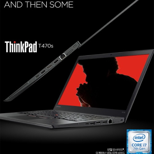 [커스텀리퍼/블랙라벨/스크래치특가] 레노버 Thinkpad T470S/I7-6600U/12G/SSD 512G/14인치 FHD LED/그래픽 HD520/WIN10/즉시사용OK