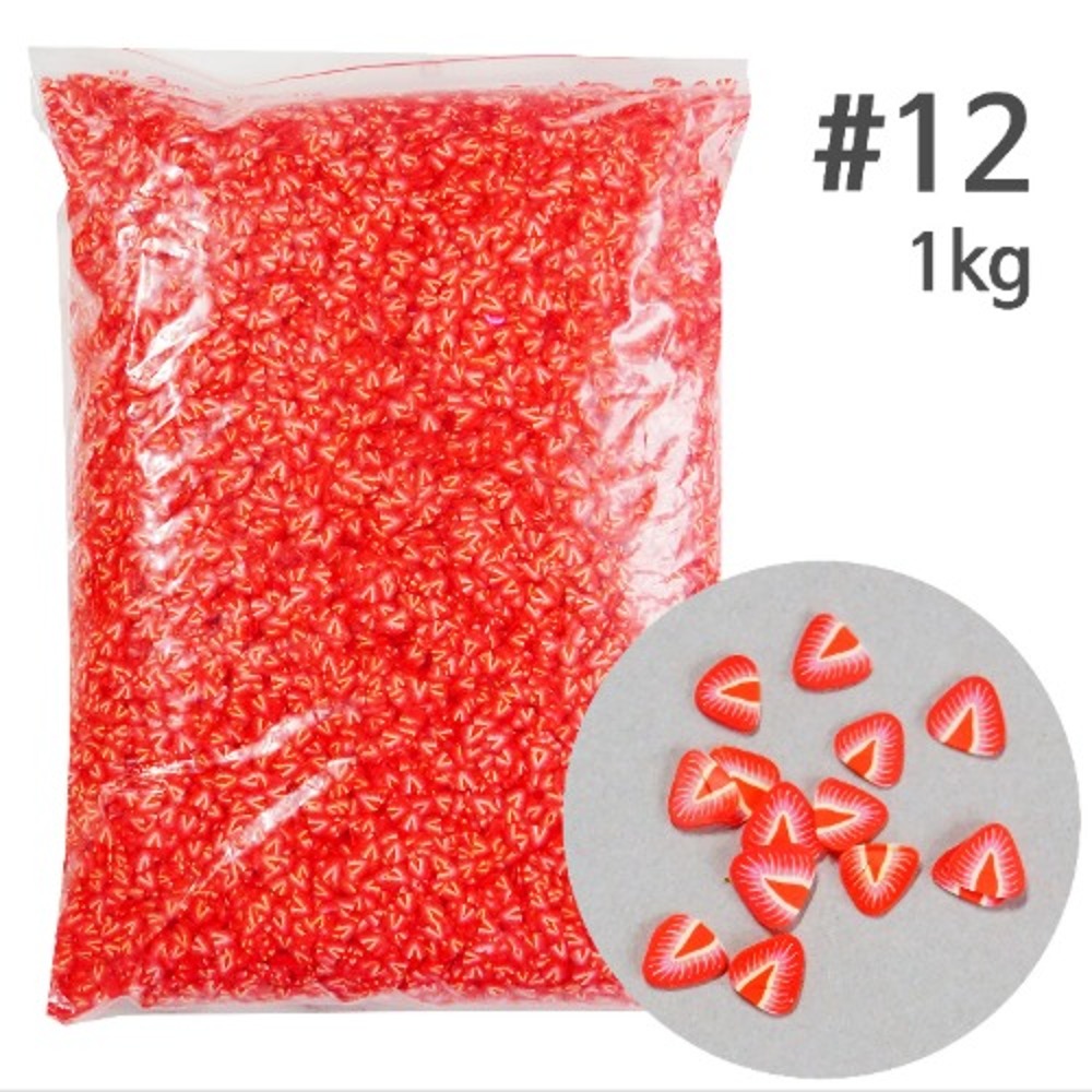 노리프렌즈 만들기재료 - 토핑 폴리머파츠 딸기 약1kg
