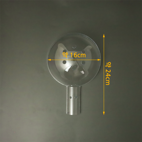 노리프렌즈 만들기재료 - PVC아크릴볼 약16cm 꽃다발 핸들 볼타공 공예 재료