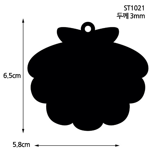 노리프렌즈 만들기재료 - 아크릴판 블랙 조개 10개 자개공예 부자재