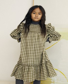 [THE NEW SOCIETY] DOMINIQUE DRESS/ HERB CHECK [4Y]