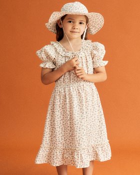 [THE NEW SOCIETY] JUDAH DRESS -/ BLOSSOM [6Y, 8Y, 10Y]