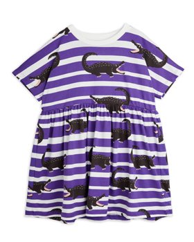 [MINIRODINI] Crocodiles aop ss dress /Purple [80/86]