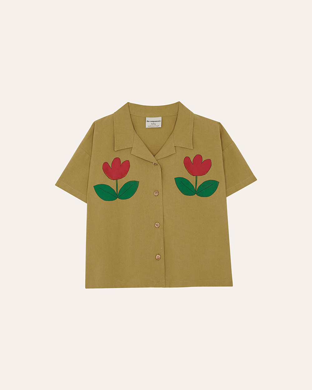 [ THE CAMPAMENTO ] TULIPS SHORT SLEEVES KID SHIRT [5-6y]