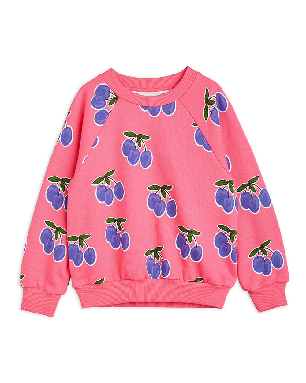 [MINIRODINI] Plum aop sweatshirt [80/86, 104/110]