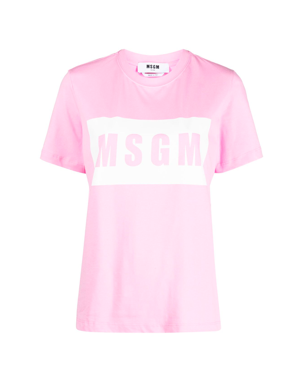 [MSGM] JERSEY T-SHIRT JUNIOR UNISEX ROSA/PINK