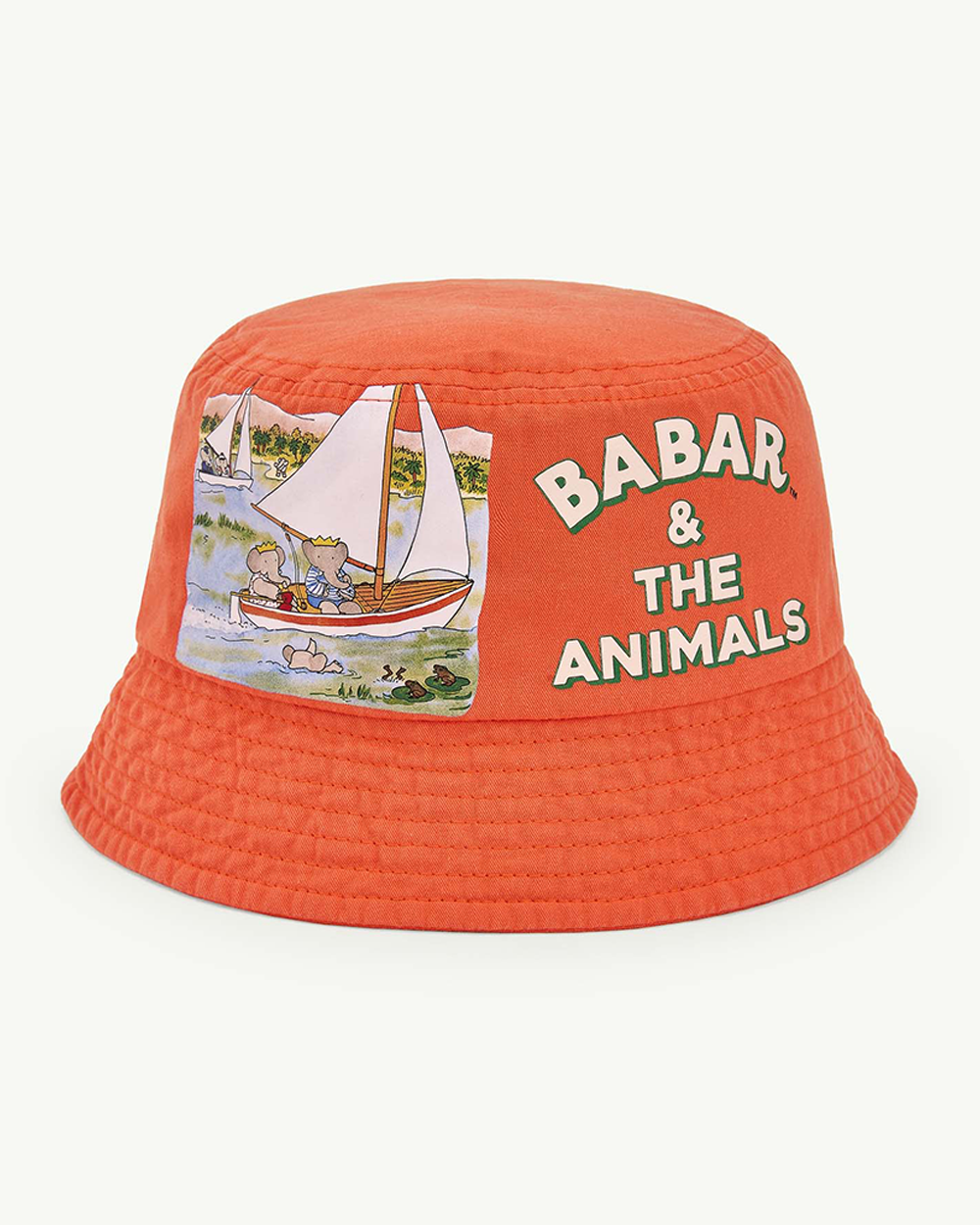 [TAO] STARFISH KIDS CAP Deep Orange_Elephant Boat [M]